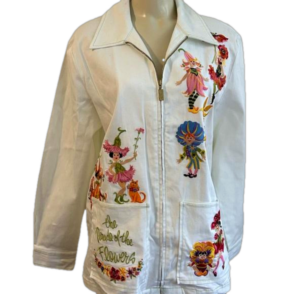 BOB MACKIE PARADE OF FLOWERS/FAIRES BLAZER SZ LARGE